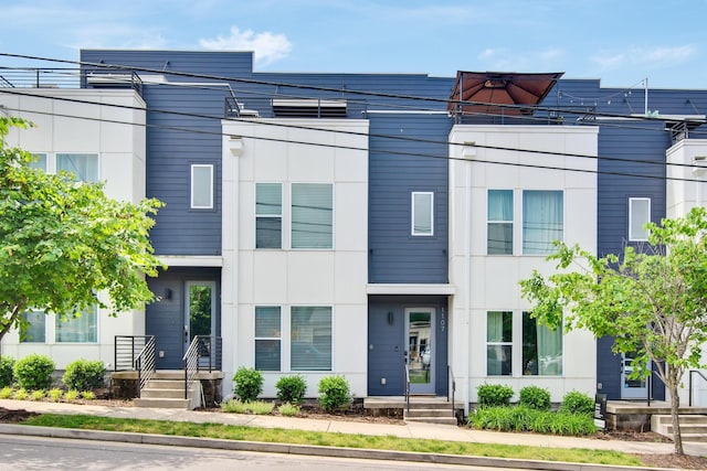 view of contemporary home