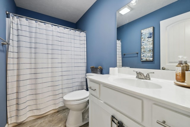 1014 Gill Hodges Rd, Portland, TN 37148 - bathroom featuring toilet, vanity, and a shower with curtain