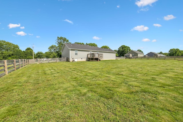 1014 Gill Hodges Rd, Portland, TN 37148 - view of yard with a deck