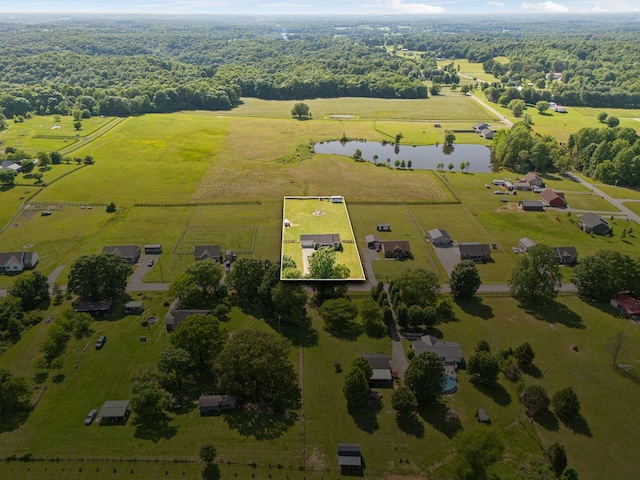 1014 Gill Hodges Rd, Portland, TN 37148 - view of rural area featuring a large body of water and property boundaries highlighted