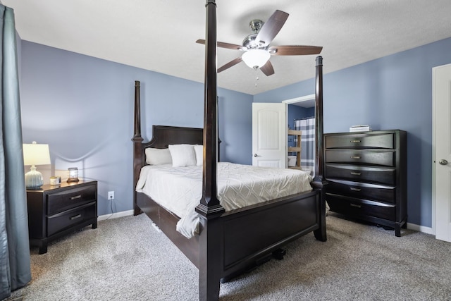 1014 Gill Hodges Rd, Portland, TN 37148 - bedroom featuring carpet flooring, baseboards, and a ceiling fan