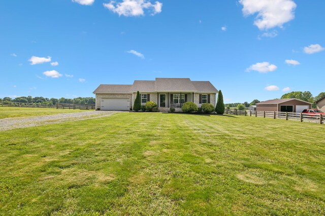 1014 Gill Hodges Rd, Portland, TN 37148 - view of front of property featuring gravel driveway and an attached garage