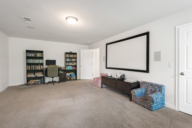 1201 Banbury Row, Brentwood, TN 37027 - carpeted home theater room featuring baseboards