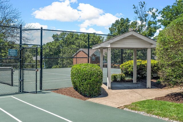 1201 Banbury Row, Brentwood, TN 37027 - view of tennis court with a gate