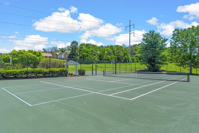 1201 Banbury Row, Brentwood, TN 37027 - view of tennis court featuring community basketball court