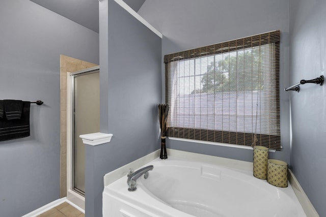 1325 Branchside Ct, Thompsons Station, TN 37179 - full bathroom featuring a stall shower and a bath