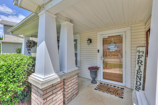 1753 Stone Hollow Ct, Hermitage, TN 37076 - doorway to property with covered porch