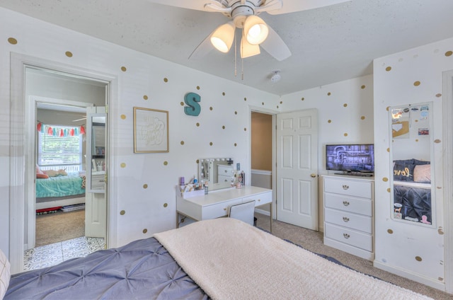 1753 Stone Hollow Ct, Hermitage, TN 37076 - carpeted bedroom with ceiling fan
