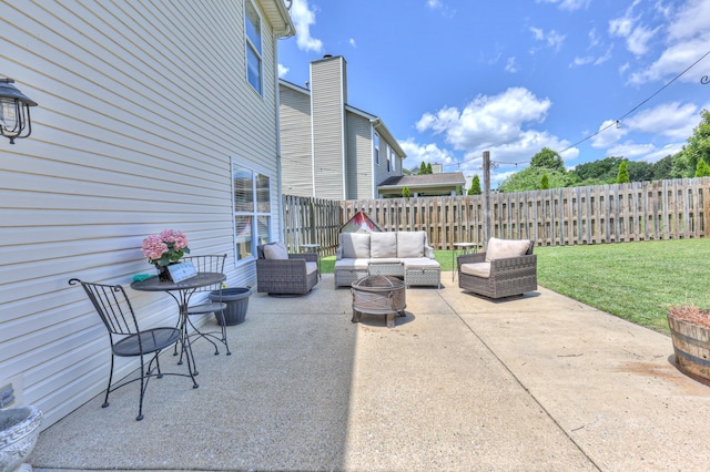1753 Stone Hollow Ct, Hermitage, TN 37076 - view of patio featuring an outdoor hangout area