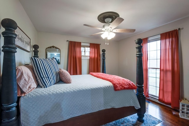 111 Proffitt St, Carthage, TN 37030 - bedroom featuring wood finished floors and ceiling fan