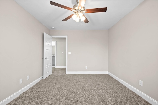 230 Cardinal Crk, Clarksville, TN 37040 - carpeted spare room featuring a ceiling fan and baseboards