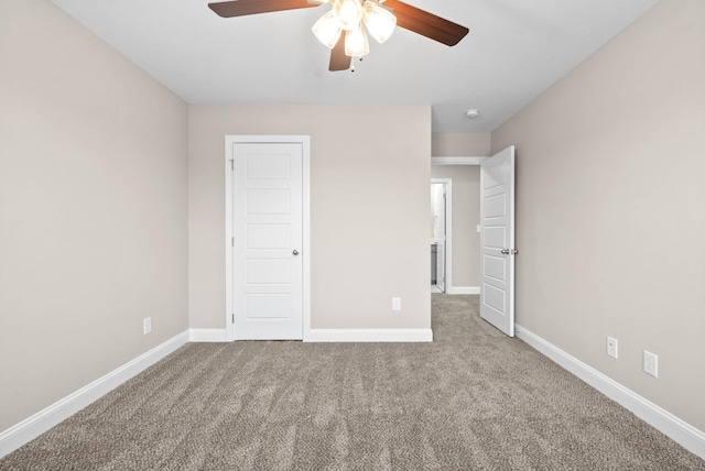 230 Cardinal Crk, Clarksville, TN 37040 - unfurnished bedroom with carpet floors, baseboards, and ceiling fan