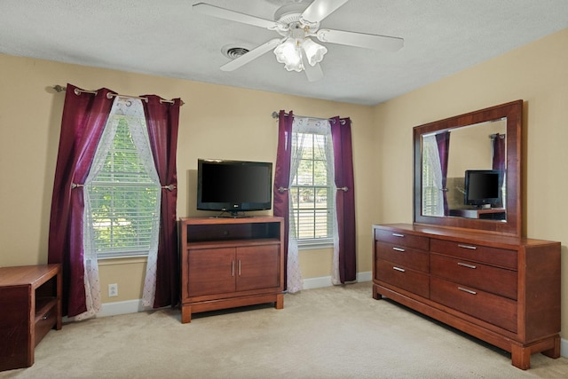 134 Blackberry Ln, Murfreesboro, TN 37130 - bedroom featuring light colored carpet, baseboards, and a ceiling fan