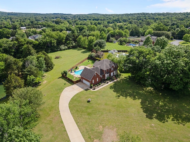 134 Blackberry Ln, Murfreesboro, TN 37130 - aerial view of a heavily wooded area