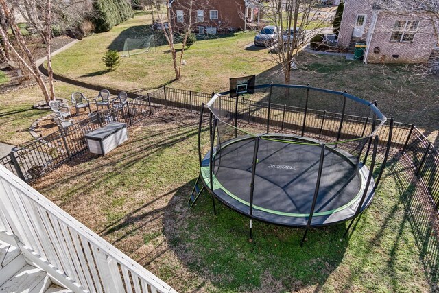 1505 Charleston Park Dr, Spring Hill, TN 37174 - view of yard featuring a trampoline