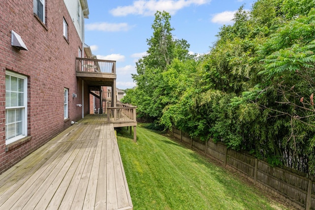 6769 Cold Stream Dr, Nashville, TN 37221 - view of yard with a wooden deck