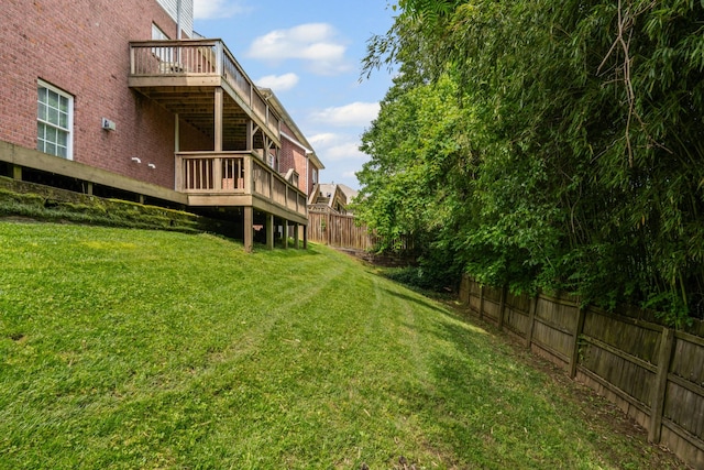 6769 Cold Stream Dr, Nashville, TN 37221 - view of yard featuring a deck