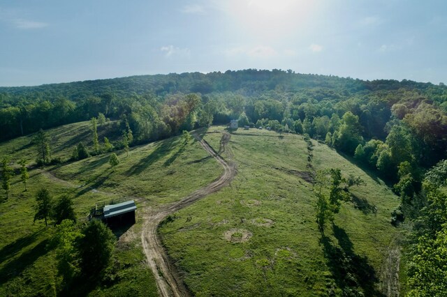 40A Barker Cove Loop, Palmer, TN 37365 - aerial view of property and surrounding area featuring rural landscape and a forest