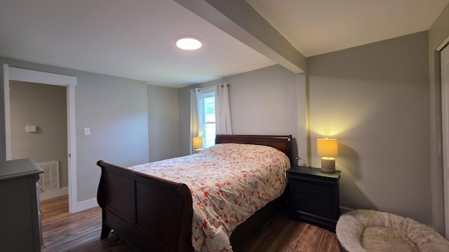 500 E 17th St, Columbia, TN 38401 - bedroom featuring dark wood-type flooring and baseboards