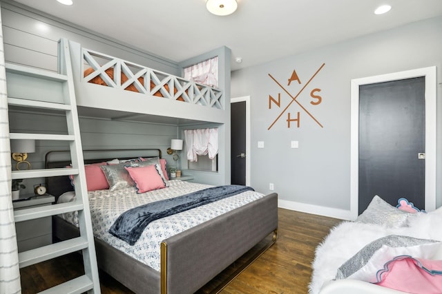 2910 Felicia St Unit 18, Nashville, TN 37209 - bedroom with wood finished floors, baseboards, and recessed lighting