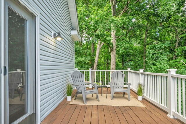 106 Lakewood Dr, Dickson, TN 37055 - deck featuring view of scattered trees