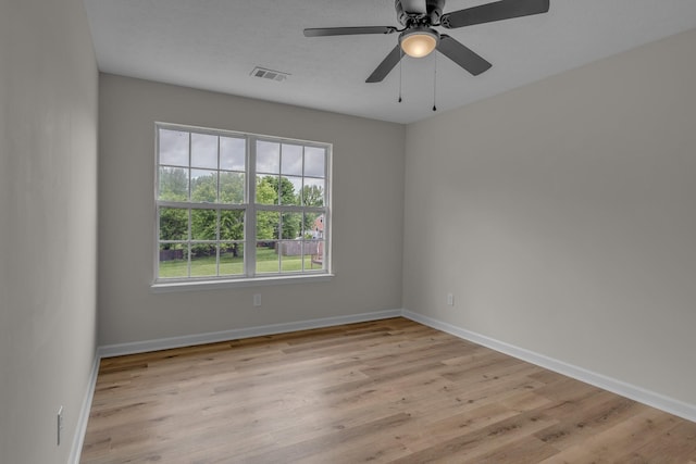 408 Jordan Leigh Ct, Joelton, TN 37080 - spare room featuring wood finished floors, baseboards, and ceiling fan