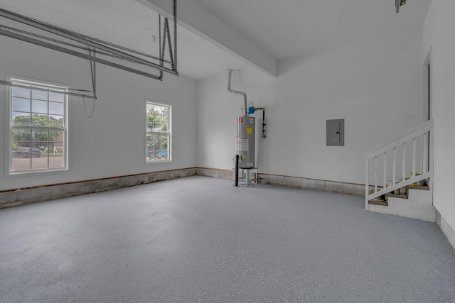 408 Jordan Leigh Ct, Joelton, TN 37080 - garage with gas water heater and electric panel