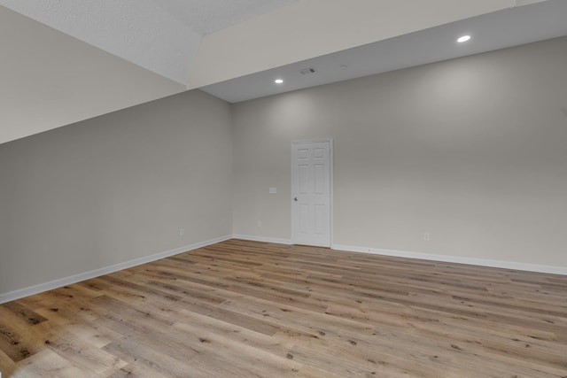 408 Jordan Leigh Ct, Joelton, TN 37080 - empty room featuring light wood-style flooring, baseboards, and recessed lighting