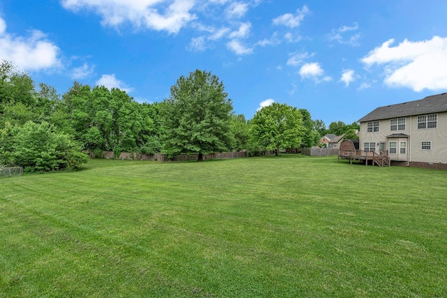 408 Jordan Leigh Ct, Joelton, TN 37080 - view of yard featuring a wooden deck