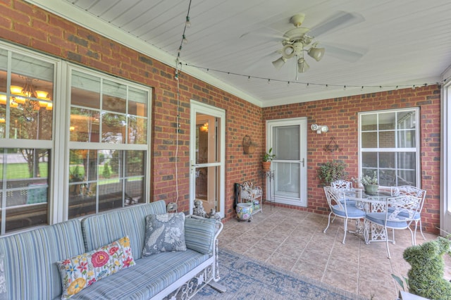 236 Danoher Walk, Murfreesboro, TN 37128 - view of patio featuring a ceiling fan