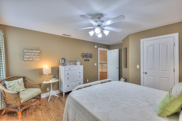 236 Danoher Walk, Murfreesboro, TN 37128 - bedroom featuring light wood-style floors, baseboards, and ceiling fan