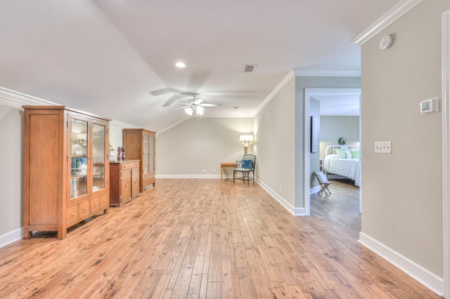 236 Danoher Walk, Murfreesboro, TN 37128 - bonus room with ceiling fan, light wood-style flooring, vaulted ceiling, and baseboards