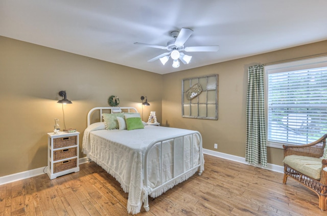 236 Danoher Walk, Murfreesboro, TN 37128 - bedroom with baseboards, wood finished floors, and ceiling fan