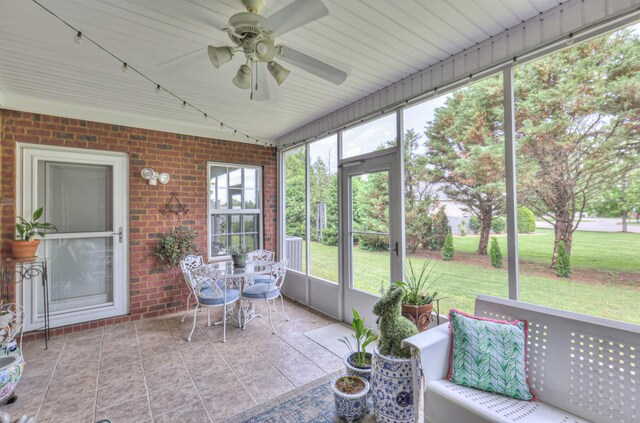 236 Danoher Walk, Murfreesboro, TN 37128 - sunroom with a ceiling fan