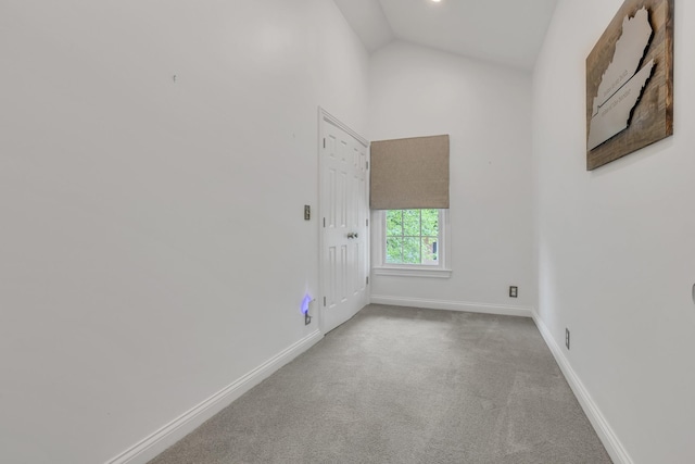 308 Stanley Park Ln, Franklin, TN 37069 - carpeted spare room with baseboards and lofted ceiling