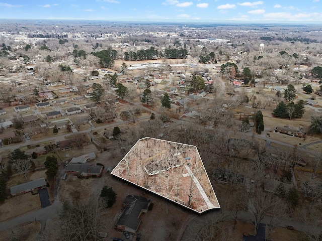 512 Westwood Dr, Tullahoma, TN 37388 - aerial view of property's location featuring property boundaries highlighted