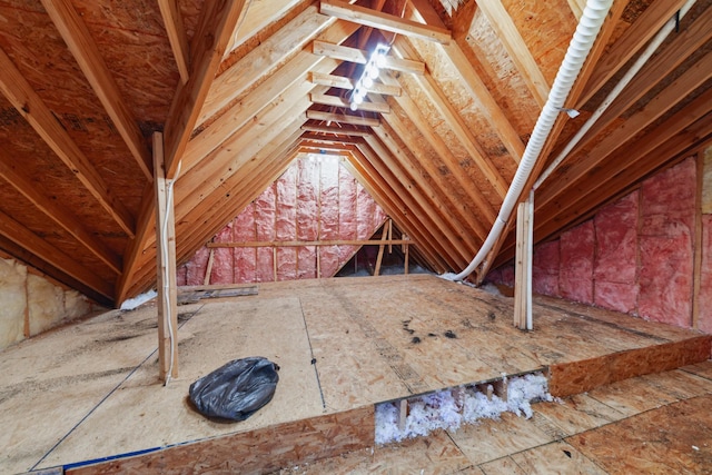 view of attic