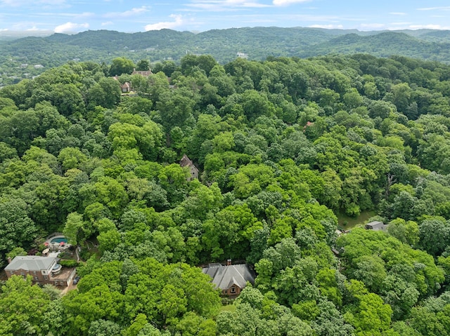 1130 Crater Hill Dr, Nashville, TN 37215 - aerial view of a heavily wooded area and a mountain backdrop