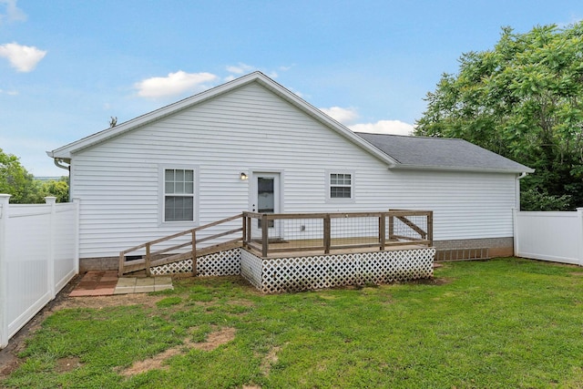 7959 Monterey Hwy, Sparta, TN 38583 - rear view of house with a wooden deck and a shingled roof