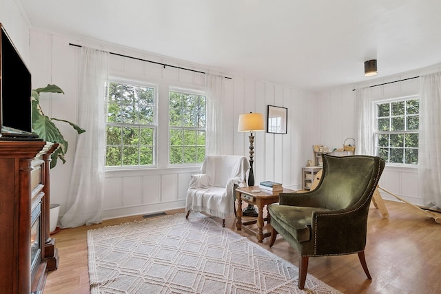 36 Hillcrest Dr, Sparta, TN 38583 - sitting room featuring a decorative wall and light wood-style floors