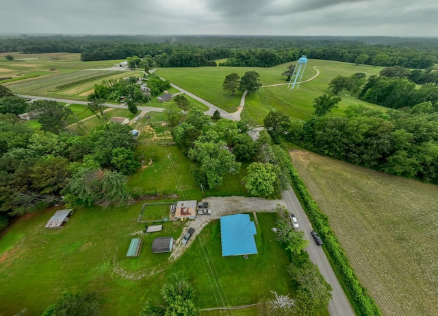 1689 Pleasant Ridge Rd, Huntland, TN 37345 - aerial overview of property's location with rural landscape