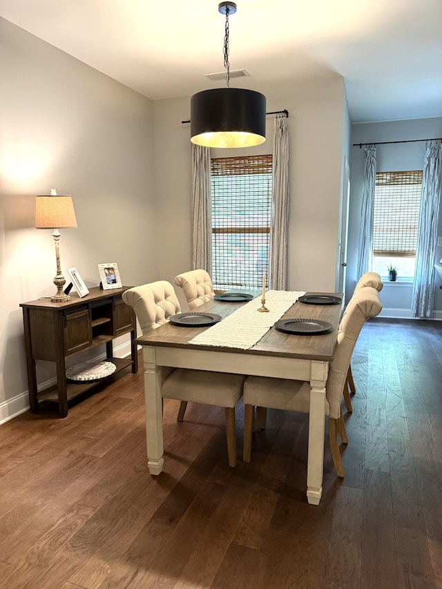 107 Auxley Ct, White House, TN 37188 - dining area featuring dark wood-type flooring and baseboards