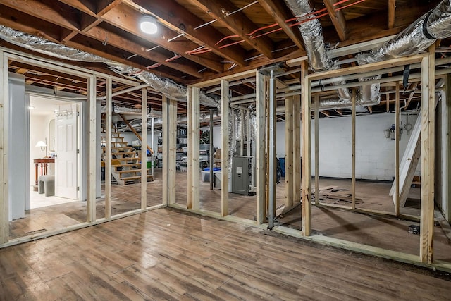 819 N Jefferson Ave, Cookeville, TN 38501 - unfinished basement with wood finished floors