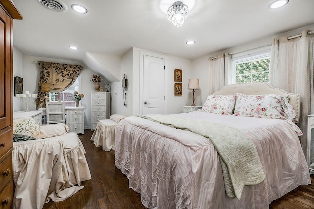 819 N Jefferson Ave, Cookeville, TN 38501 - bedroom featuring dark wood finished floors and recessed lighting