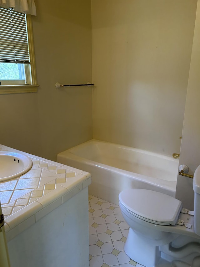 314 Powder Mill Dr, Ashland City, TN 37015 - bathroom with toilet, a bathtub, vanity, and a shower
