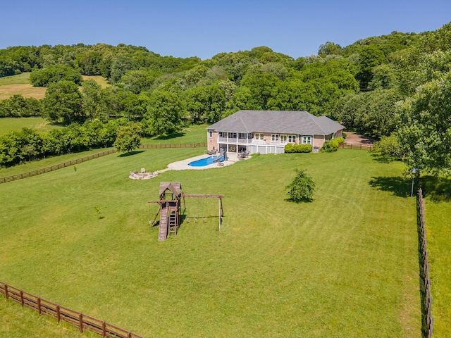 4095 Indian Hills Rd, Columbia, TN 38401 - aerial view of sparsely populated area with a forest