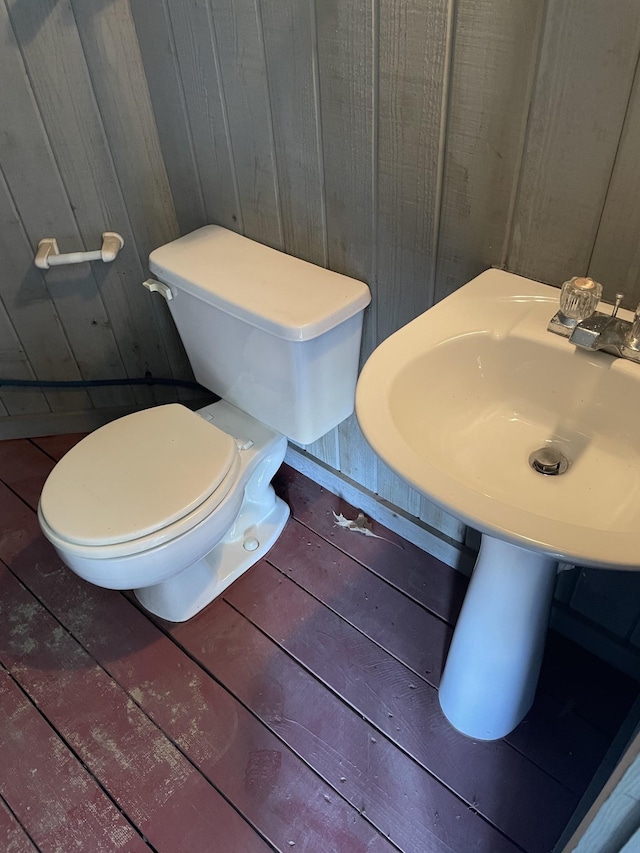 4095 Indian Hills Rd, Columbia, TN 38401 - half bathroom with toilet and wood walls