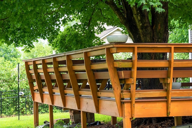 1112 Belmont Dr, Cookeville, TN 38506 - wooden deck featuring fence