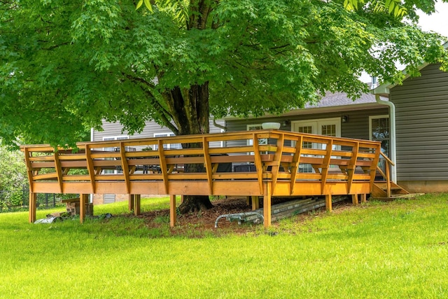 1112 Belmont Dr, Cookeville, TN 38506 - rear view of property with a deck and a yard