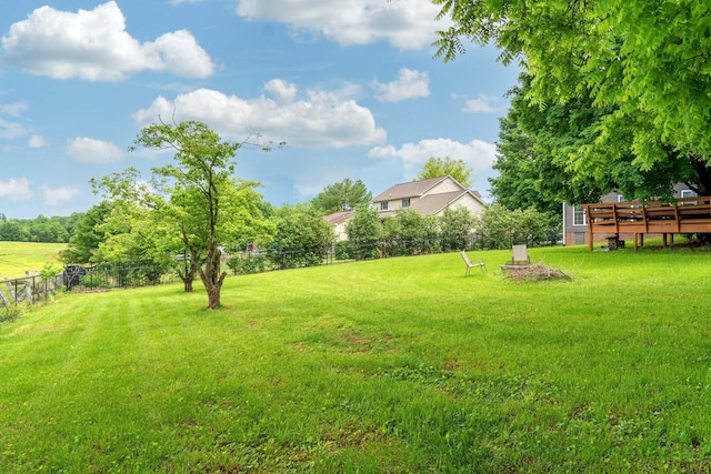 1112 Belmont Dr, Cookeville, TN 38506 - view of yard with a wooden deck